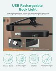 Edishine Book Light For Reading At Night In Bed  Portable Clip-on Black 