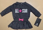 Converse Star Baby Infant Girl Ruffle Romper Dress   Matching Bottoms Nb  3m  6m