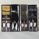 New - Lot Of 4 - Brooks Brothers Suspenders Braces Adjustable Msrp  400 
