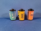 50 Assorted Empty 35mm Film Cassettes Kodak  Fuji  Ilford    More Metal plastic