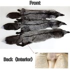Genuine Natural Tanned Silver Fox Hides Fur Pelts Graded 1 Real Fox Sk