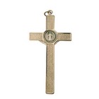 Vatican Imports St  Benedict Wall Crucifix With Colored Enamel And Black