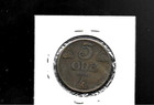 Norway  5  Ore    1914   Coin    Fine  Condition