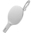 Sterling Silver Ping Pong Charm - 21mm X 12mm
