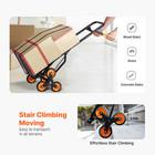 Stair Climbing Cart Heavy Duty Folding Hand Truck Dolly 440 Lbs 6 Wheels