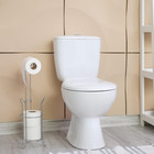 Bathroom Toilet Tissue Paper Roll Storage Holder Stand  Chrome