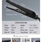 Brand New Kipozi Mini Hair Straightener Ceramic Flat Iron Salon 450 110 To 240v