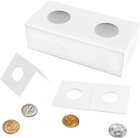 100pcs Coin Flips For Quarter-26 5mm 1 04 Inch Cardboard Holders For 2x2 Inch Po