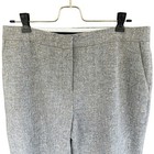 Anne Klein Wool Blend Gray Color Fleck Suit Trousers Cropped hemmed  Sz 10p Euc