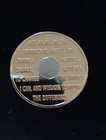8 Year Aa Gold silver Tone Alcoholics Anonymous Chip Coin Medallion 1 75 Inch