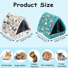 Upins 2 Pack Guinea Pig Hideout  Washable Small Animal House Bed   Guinea Pig   