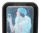 Coca Cola Tin Serving Tray Flapper Lady Vintage 1973 13  X 10  Rectangle Mancave
