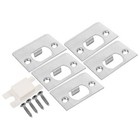  4 Sets Door Lock Guide Plate For Exterior Latch Stainless Steel Reinforcement