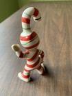 Vintage Geo Z Lefton Christmas Candy Cane Elf Waving Pixie Japan   Repaired