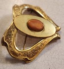 Large Antique Art Nouveau Sash Pin