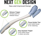 Juvo Toilet Aid - 18    Long Reach Personal Wiping Aid With Hygienic Cover - Eas