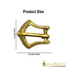 Medieval Belt Buckles Pure Solid Brass Viking Leather Accessory Small Set Of 5