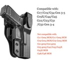Level Ii Holster for Glock 17 Gen3-5 g19gen3-5 g34 Gen3-5 g19x g22 31gen3-4 g44