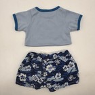 Build A Bear Surf Usa Top Swim Floral Board Shorts Boy Girl Teddy Clothes Outfit