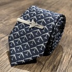 Men Plane Tie And Matching Tie Bar Set Airplane Gift Necktie Tie Clip