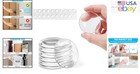 6 Pcs Clear Door Stoppers - Shock Absorbent Wall Protectors For Quiet Spaces