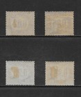 Italy   Scott O1 - O4 Mint Hinged Official Issues - 1875  a 