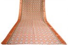 Fnc Vintage Pochampally Hand Woven Ikat Sarees Art Silk Blouse Sari Fabric