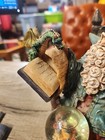Dragon Wizard Sculpture Gothic Legends Crystal Ball Painted Statue Resin 