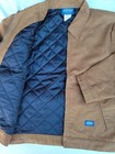 Dhg Eisenhower Work Jacket  Size Xl-r  Brown  Slash Pockets  Zip Closure 