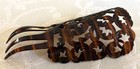 Vintage Faux Tortoise Shell Peineta Hair Comb From Argentina 7 hx4 w