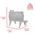 Logwood 900 Sq  Ft  2020 Epa Certified Cast Iron Wood-burning Stove