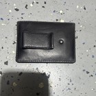 Coach Black Solid Leather Card Holder Card Case Id Holder Mens