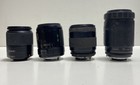 Lot Of 4 Assorted Af Zoom Camera Lenses-untested