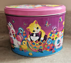 Vintage Lisa Frank Easter Collectors Oval Tin W Cats Bunnies Chicks