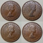 Lot Of  4  Great Britain One Pennies  1961-1964 - Elizabeth Ii  lot  4 