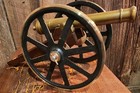 Vintage Brass  Bronze Signal Cannon  Black Powder