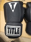Title Boxing Gloves With Gel Enforced Lining Black Size L