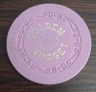   25 Cent Golden Nugget Casino Las Vegas  Nv 1975 Issue Casino Chip