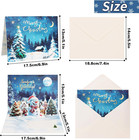 3d Christmas Greeting Card 6 Pack Pop Up Christmas Cards With Envelopes Santa Sn