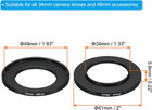 34mm-49mm Metal Step Up Ring  Camera Lens Filter Adapter Ring Aluminum Filter Ad