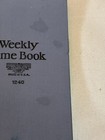 National Weekly Time Book Vintage Employee Time Accounting Ledger Notebook Usa