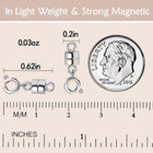 Strong Magnetic Necklace Clasps And Closures  Silver Plated Jewelry Clasps Conve
