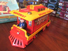 Vintage 1960s 1965 Tinkling Trolley Tin Litho Toy Made In Japan In Original Box
