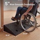 Nioglxo 5  Rise Threshold Ramps For Doorways  Curb Ramps For Driveway 2 Pack  66