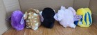 Vtg Swibco Puffkins Lot 5 Release Jan 2000 Plush Stuffed Animal Nwt Tagprotector
