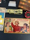 Vintage Sewing Notions Lot  Thread Spools Needles Snaps Thimbles Sewing Supplies