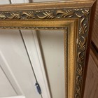 Large Ornate  Shiny Gold Leaf Gilt Picture Frame Wood Fine Art Fits 20 X 30    Euc