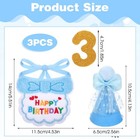 Blue Cat Birthday Hat  Cats Party Bandana Hat Numbers For Pet One Size 