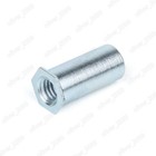 Galvanized 4 8 Steel Hollow Rivet Nuts Flat Hex Head M2 M2 5 M3 M4 M5 M6