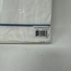 Melange Home Single Stripe Embroidered Cotton Euro Sham Pair White Bay Blue